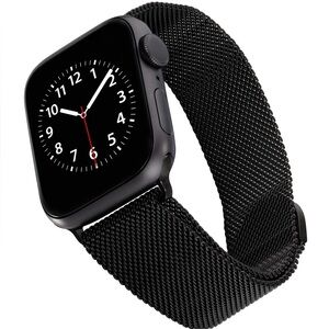 Black Stainlees steel Apple Watch band 38/44